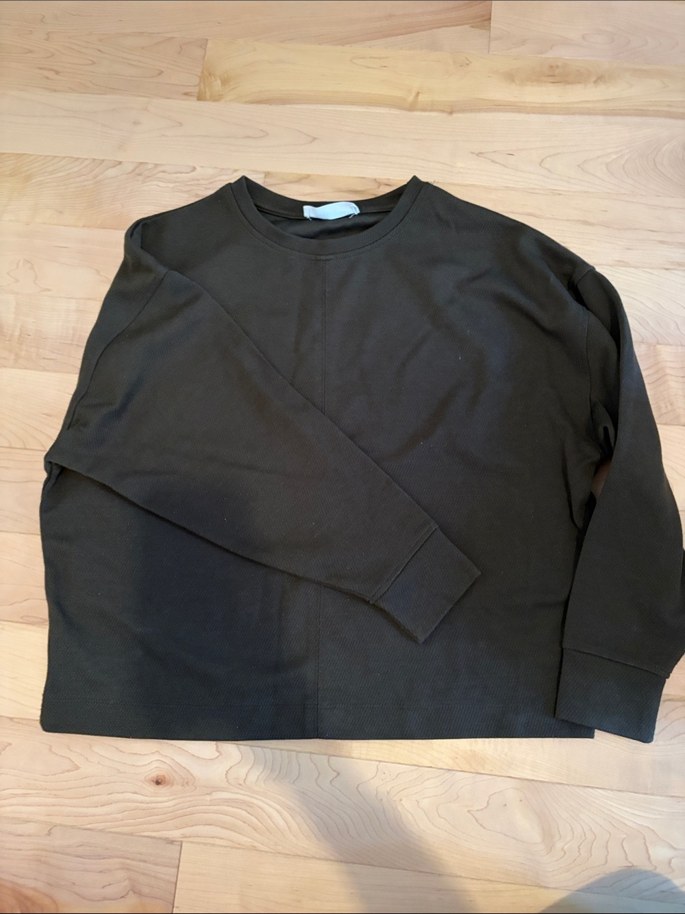 Mango Olive Green Women's Crewneck Sweatshirt